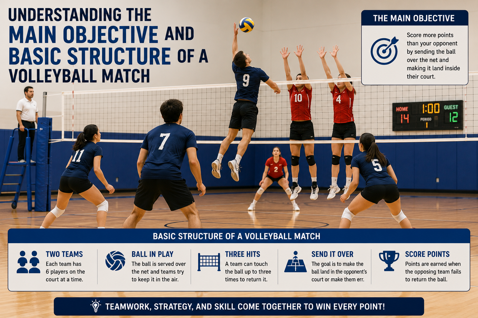 Volleyball Function Basic Rules of Volleyball: A Complete Guide for Beginner Players ...