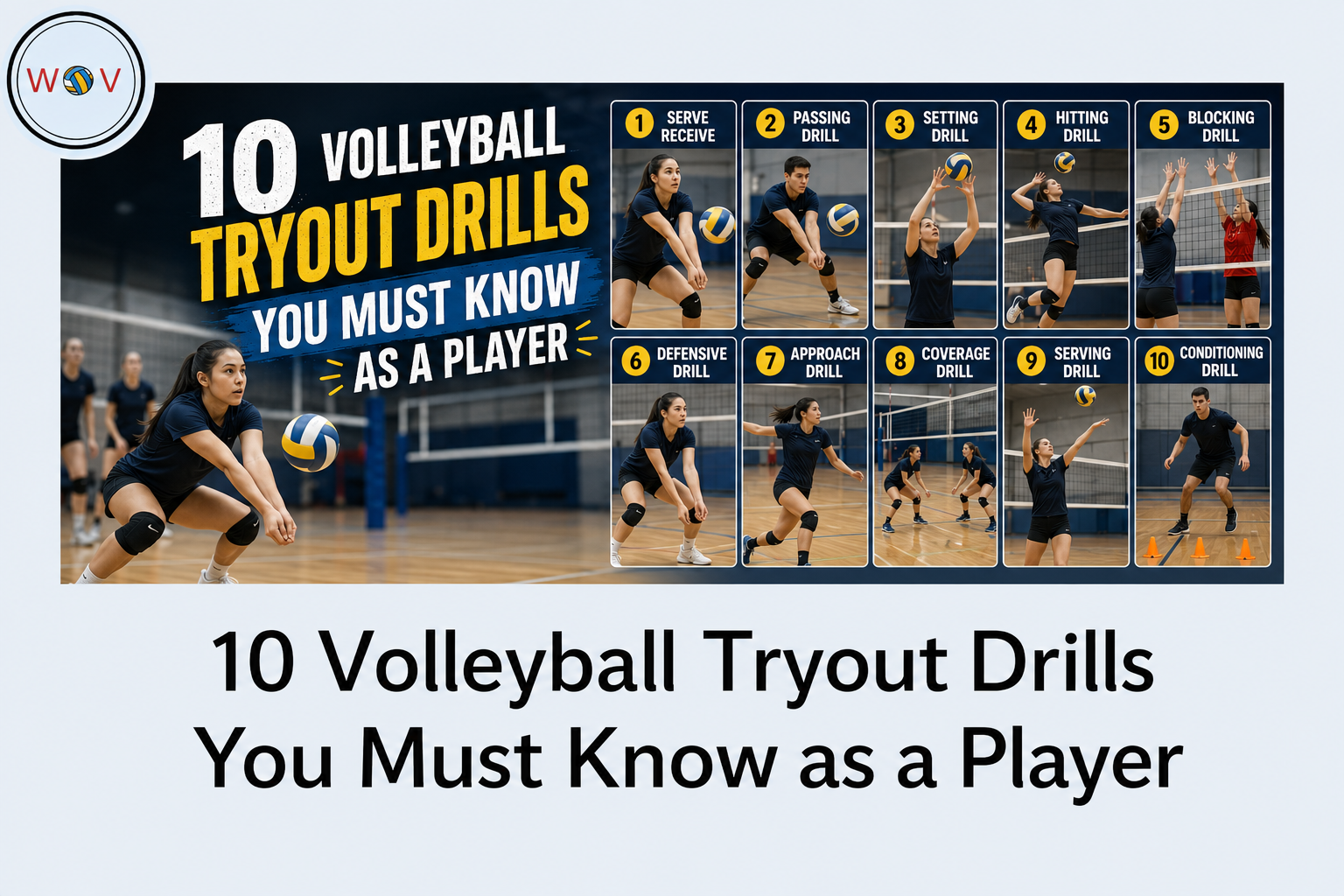 Volleyball Tryout drills
